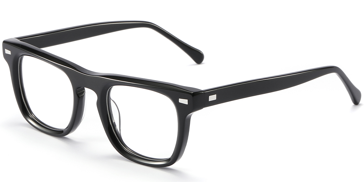 Acetate Square Reading Glasses black