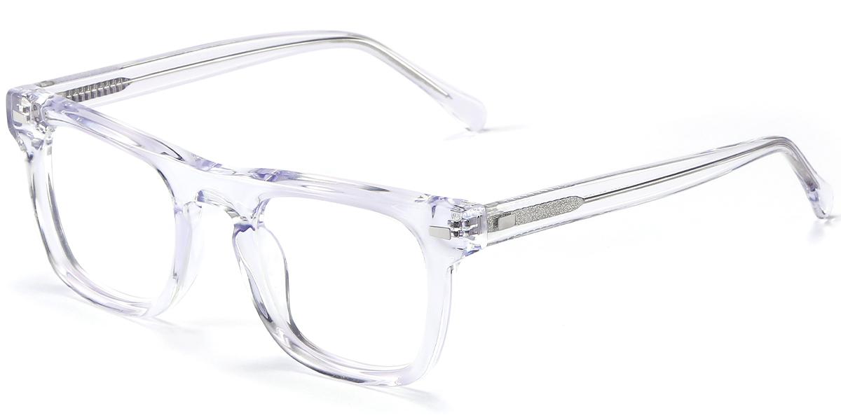 Acetate Square Reading Glasses translucent