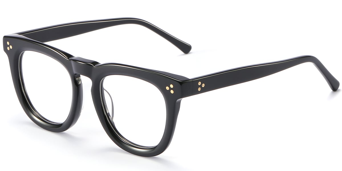 Acetate Square Reading Glasses black