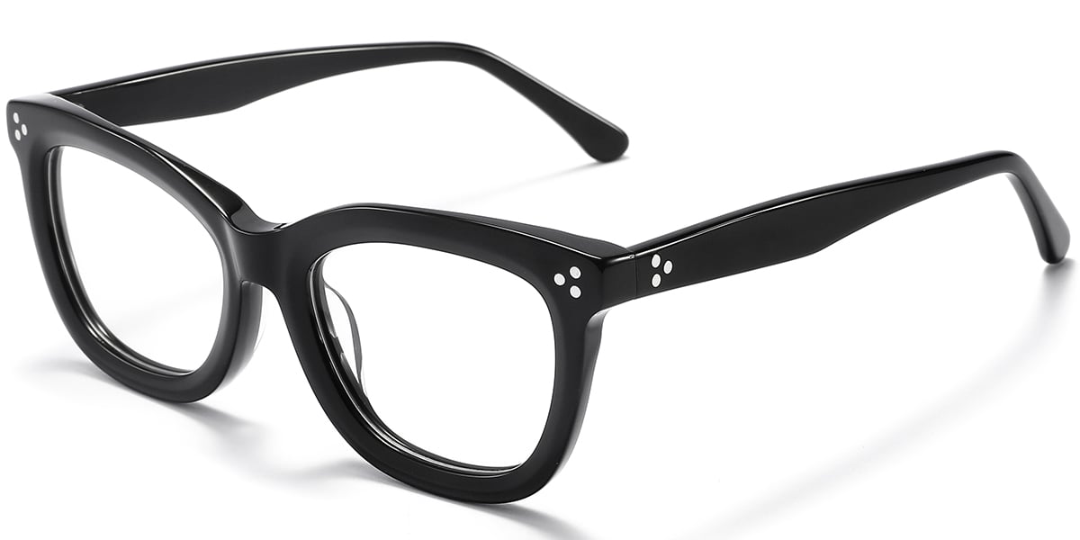 Acetate Square Reading Glasses black