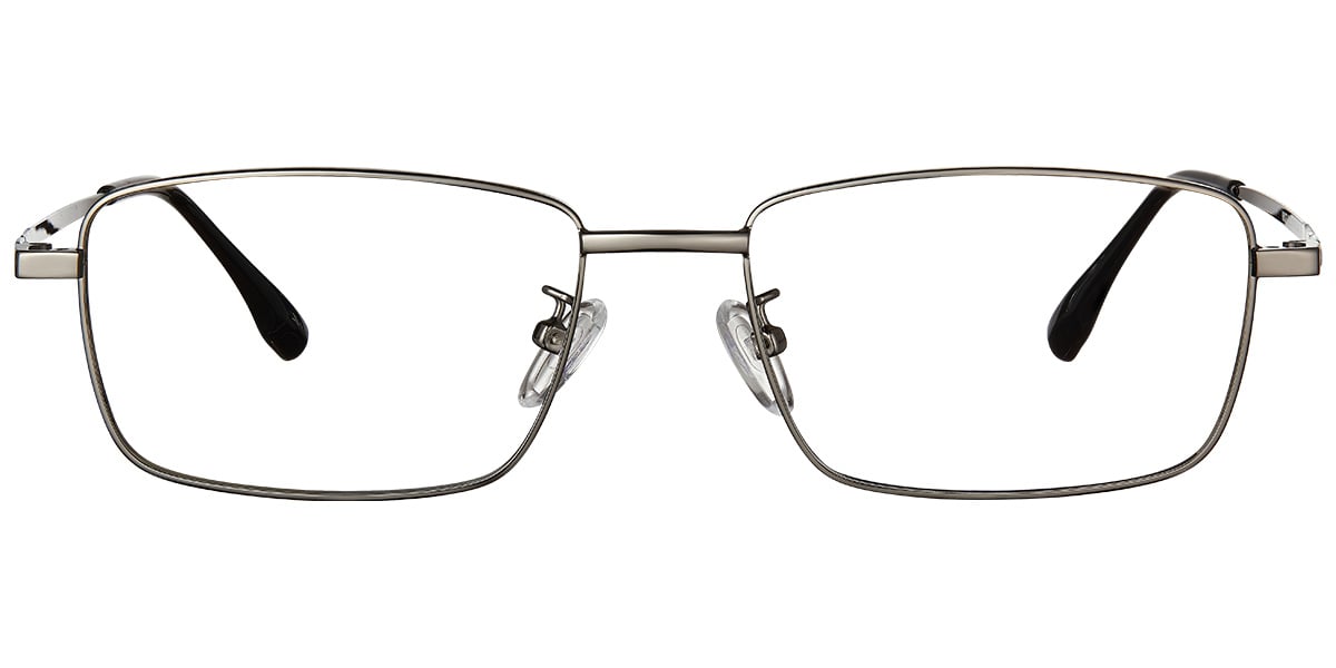 Rectangle Reading Glasses gun_metal