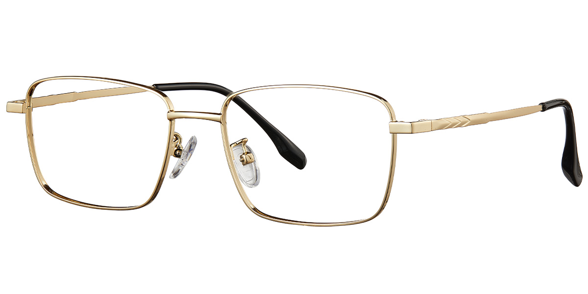 Rectangle Reading Glasses gold