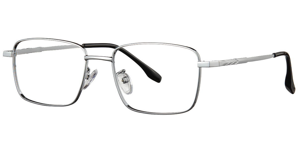 Rectangle Reading Glasses silver