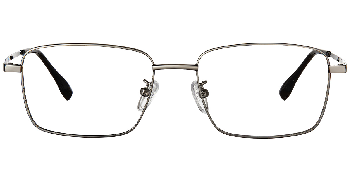 Rectangle Reading Glasses gun_metal