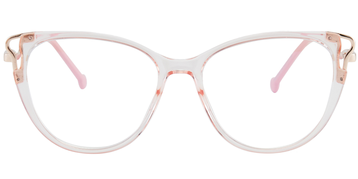 Oval Reading Glasses translucent-pink