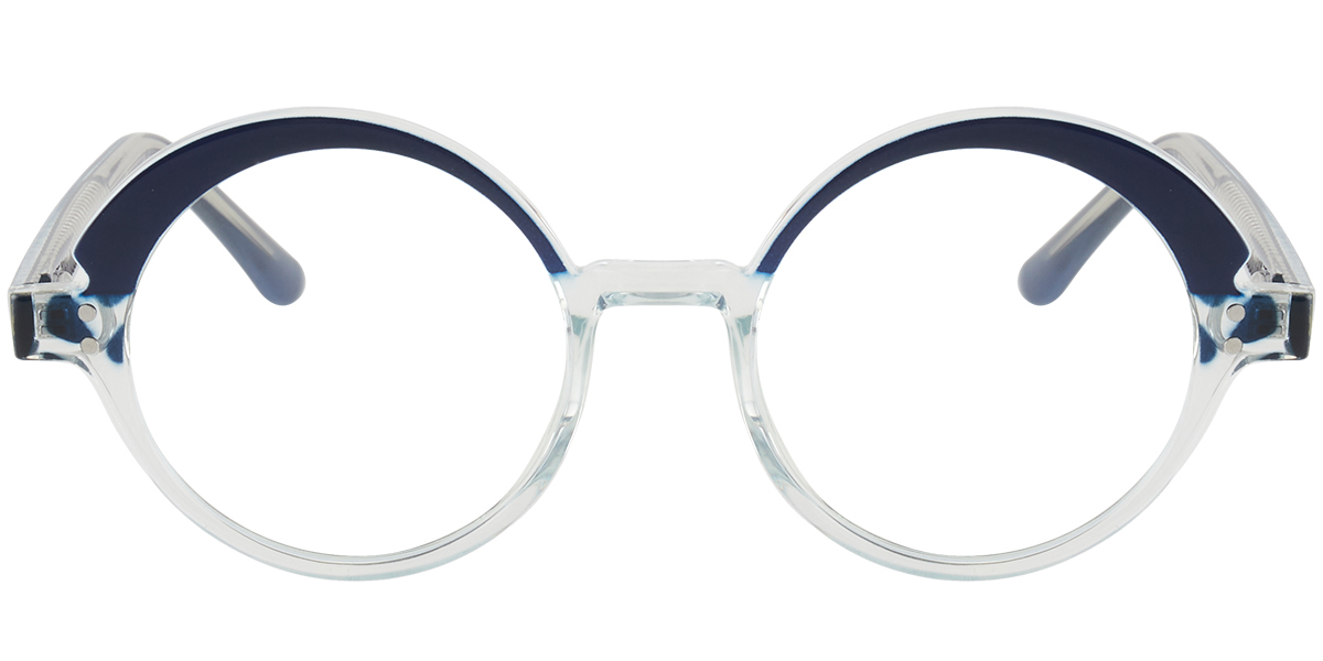 Round Reading Glasses pattern-blue