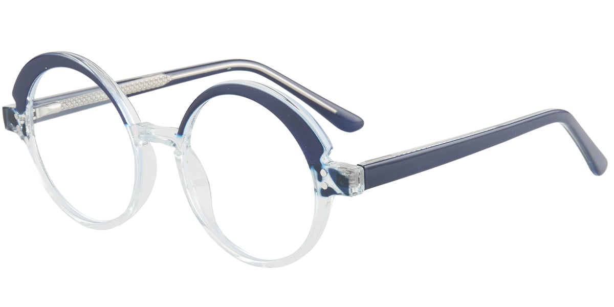 Round Reading Glasses pattern-blue