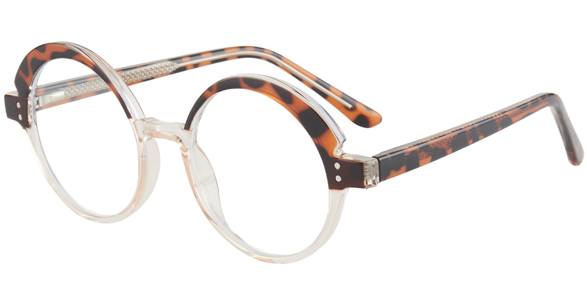 Round Reading Glasses pattern-tortoiseshell