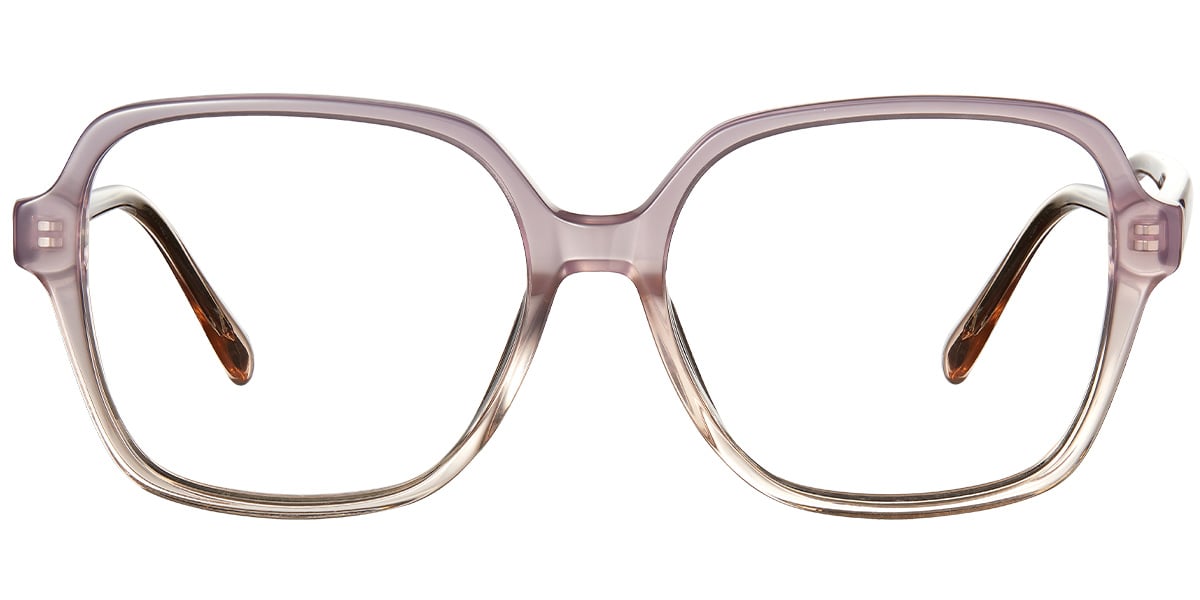 Acetate Square Reading Glasses pattern-purple