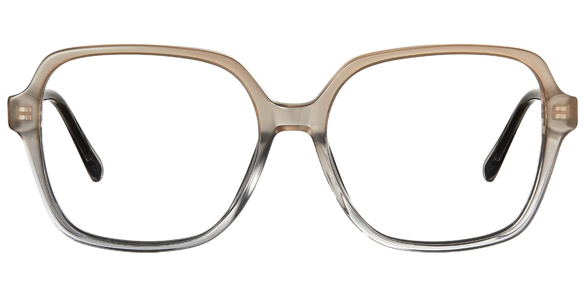 Acetate Square Reading Glasses pattern-brown