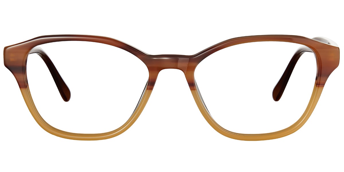 Acetate Geometric Reading Glasses pattern-yellow