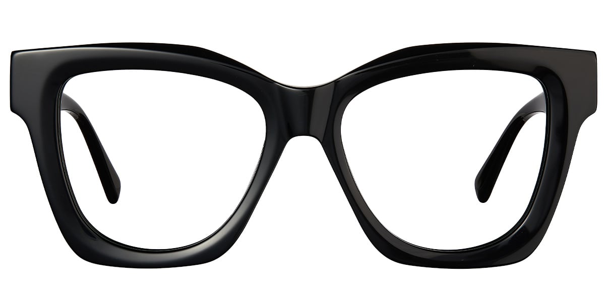 Acetate Square Reading Glasses bright_black