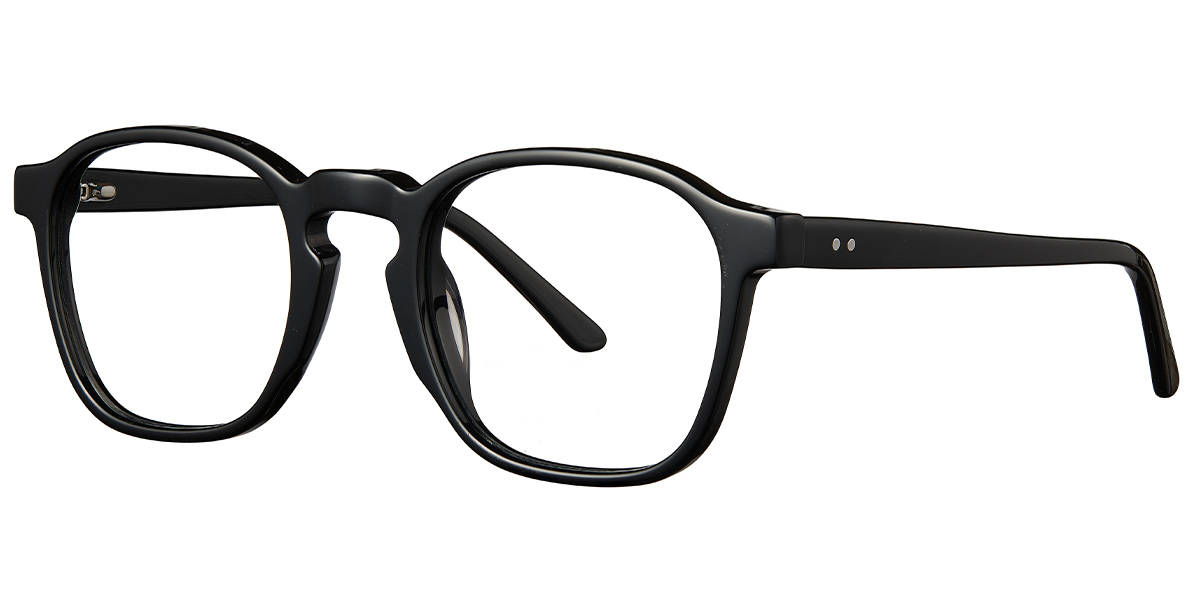 Acetate Rectangle Reading Glasses bright_black