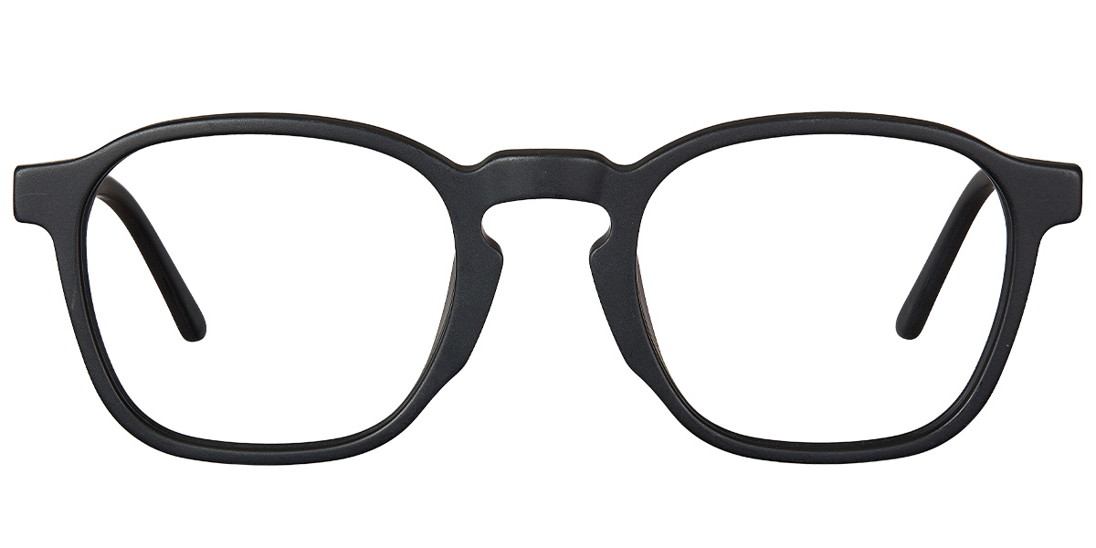 Acetate Rectangle Reading Glasses matte-black