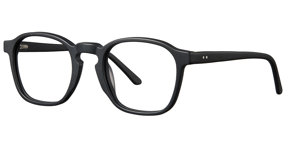 Acetate Rectangle Reading Glasses matte-black