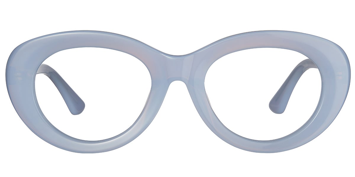 Acetate Oval Reading Glasses blue