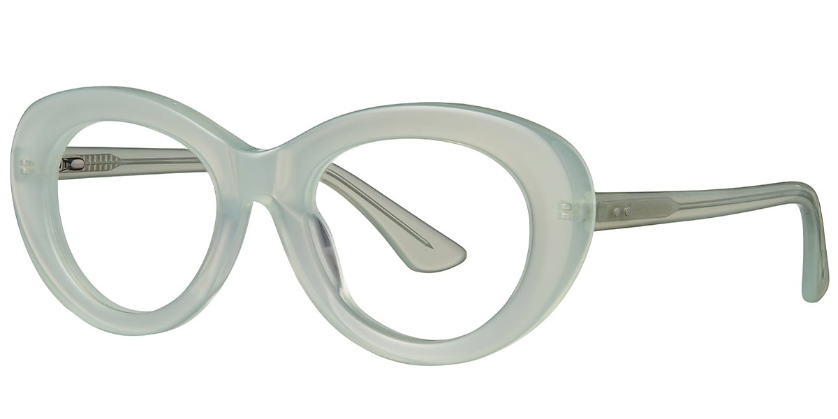 Acetate Oval Reading Glasses green