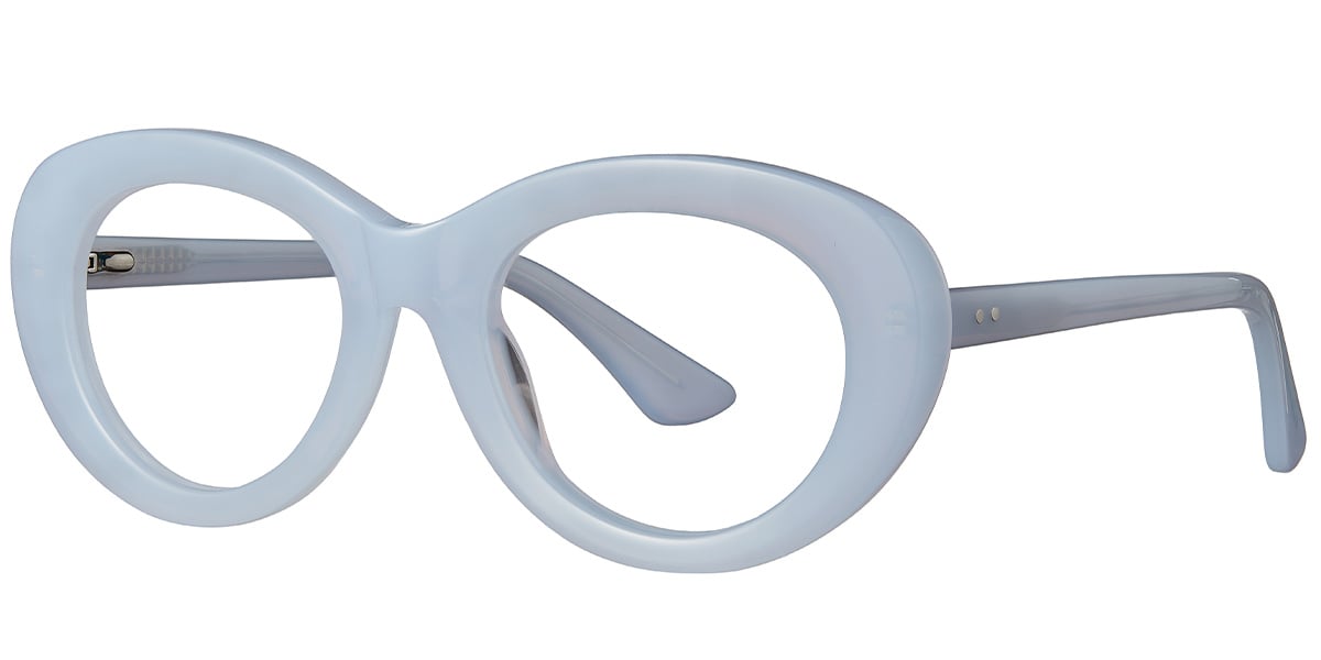 Acetate Oval Reading Glasses blue