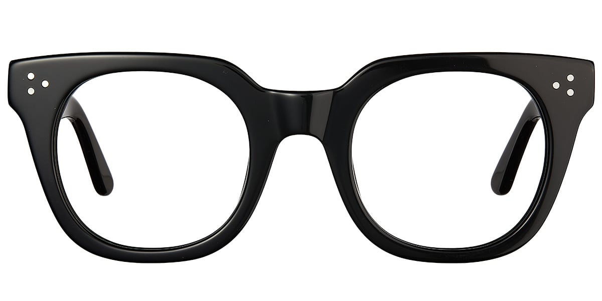 Acetate Square Reading Glasses bright_black