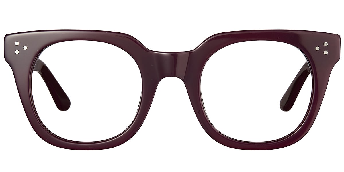 Acetate Square Reading Glasses purple