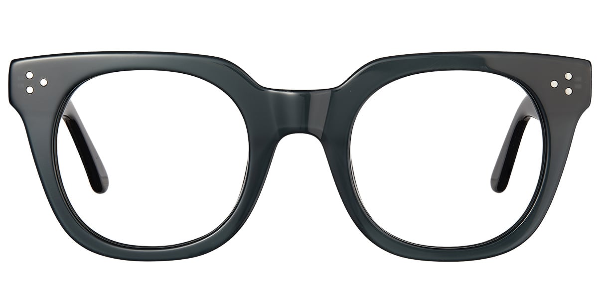 Acetate Square Reading Glasses green