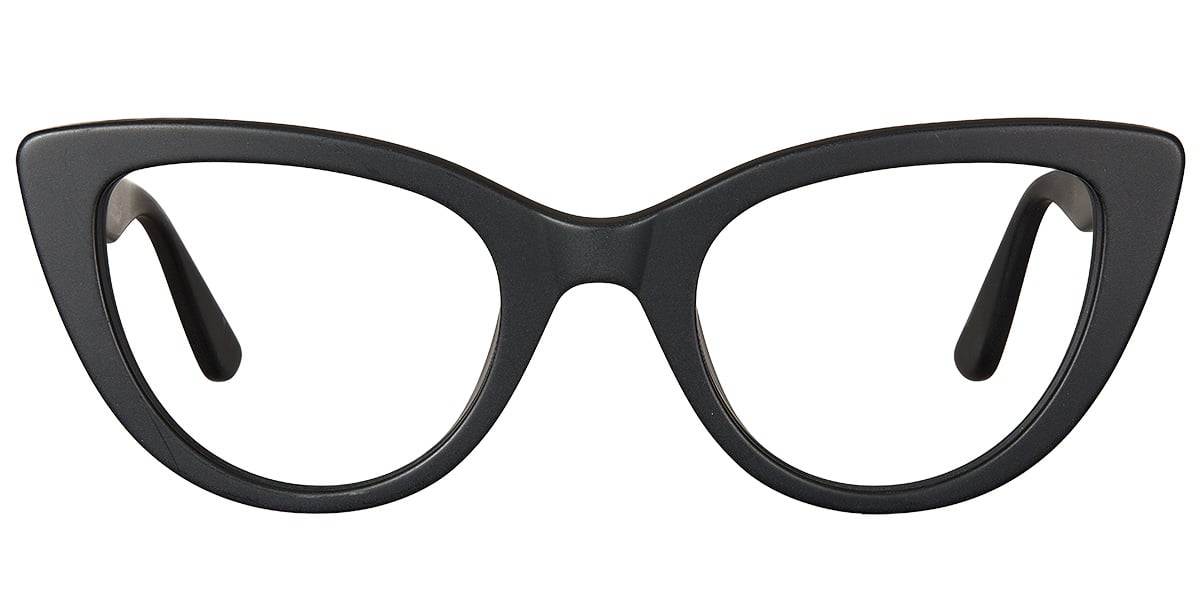 Acetate Cat Eye Reading Glasses matte-black