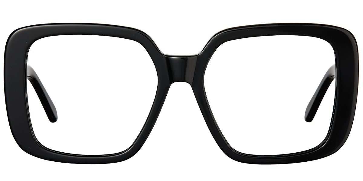 Acetate Square Reading Glasses bright_black