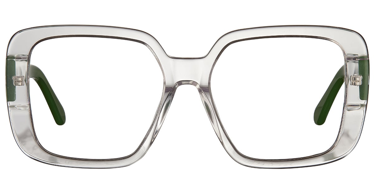 Acetate Square Reading Glasses translucent