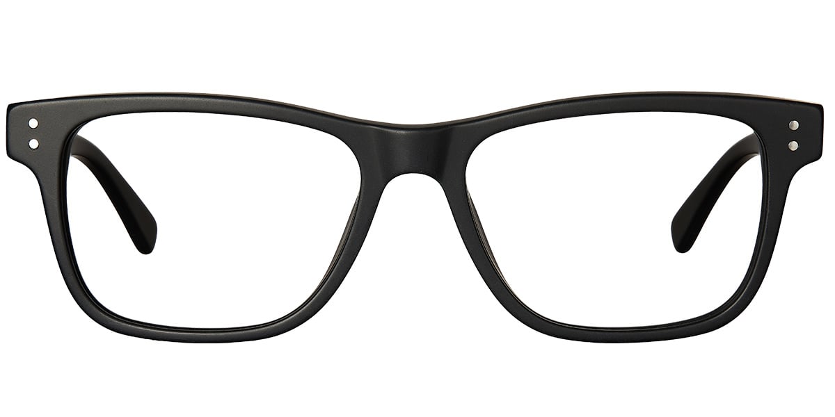 Acetate Rectangle Reading Glasses matte-black