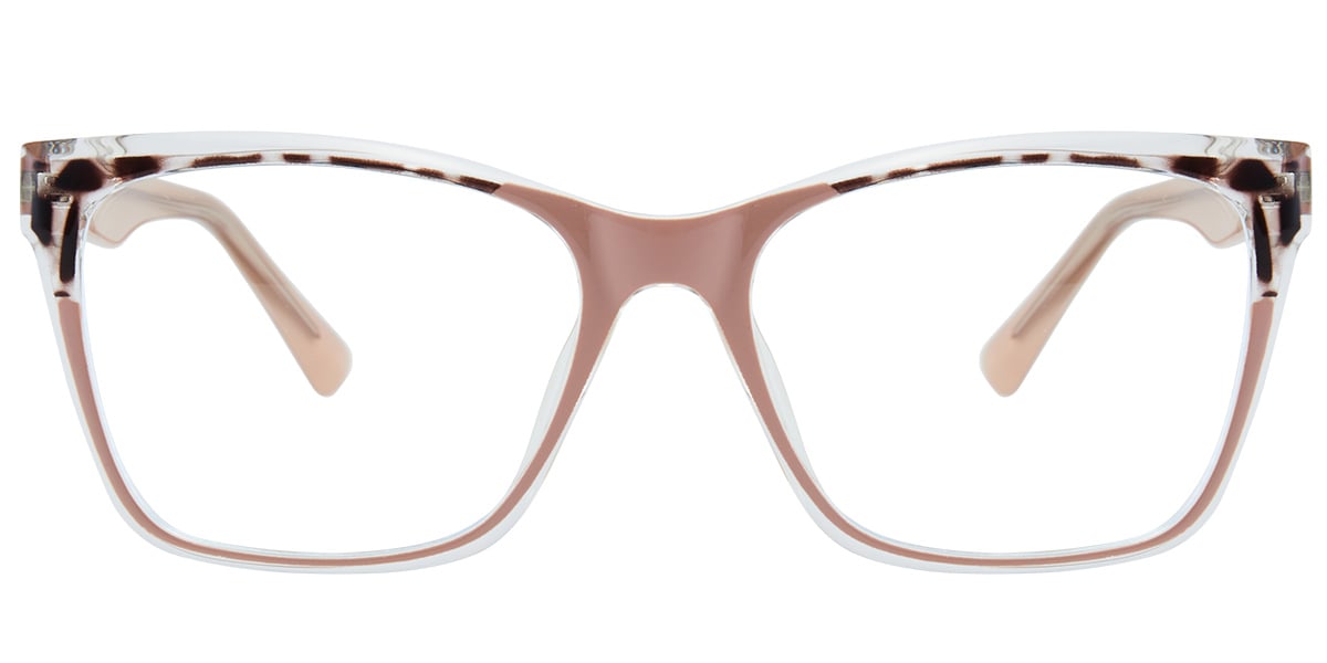 Acetate Square Reading Glasses pattern-pink