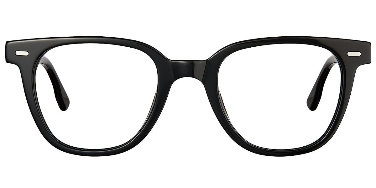 Acetate Square Reading Glasses bright_black