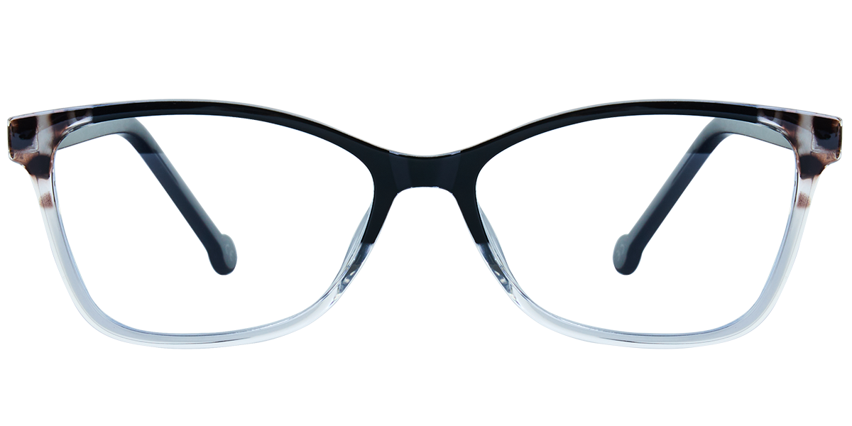 Square Reading Glasses pattern-black