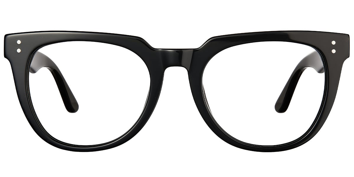 Acetate Square Reading Glasses bright_black