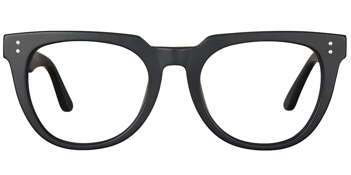 Acetate Square Reading Glasses matte-black