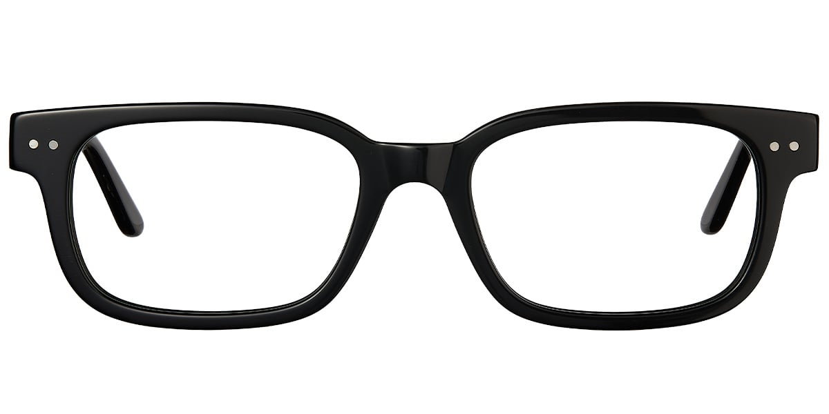 Acetate Rectangle Reading Glasses bright_black