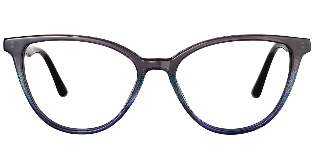 Acetate Square Reading Glasses pattern-black