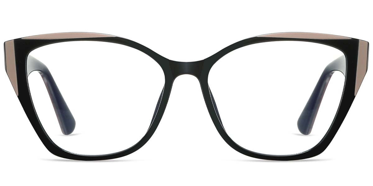 Acetate Square Reading Glasses black-coffee