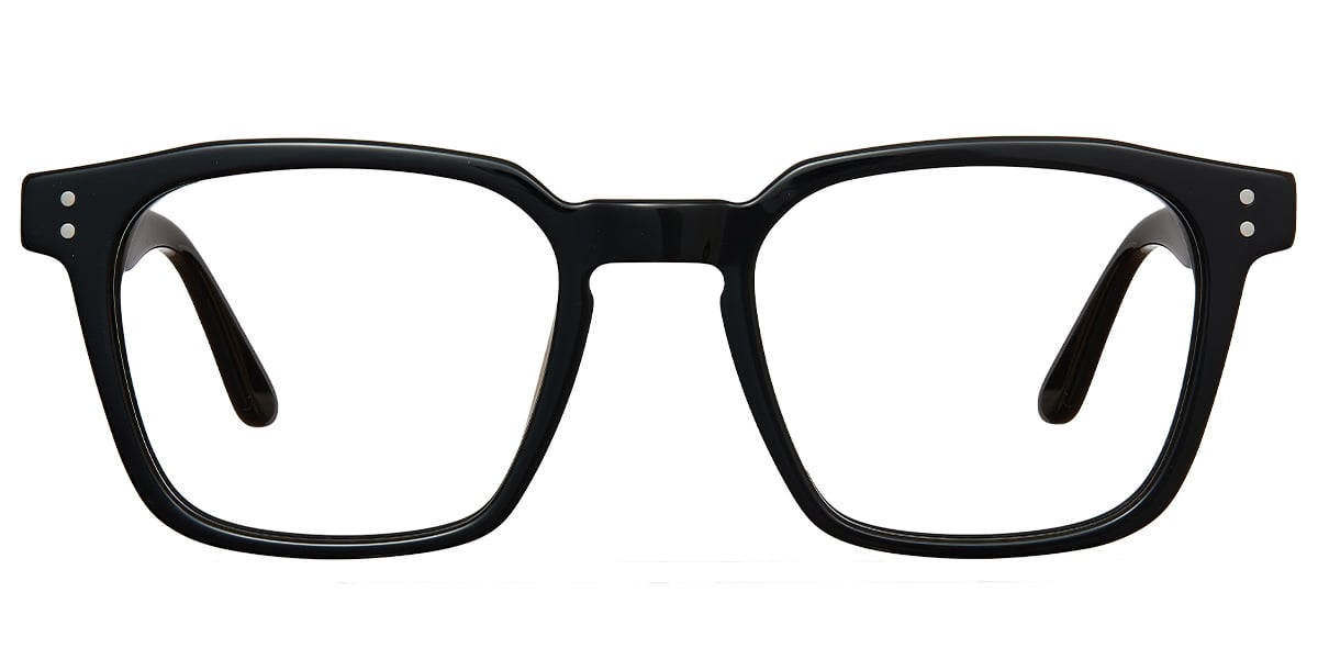 Acetate Square Reading Glasses bright_black