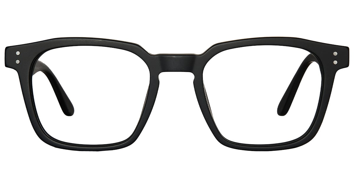 Acetate Square Reading Glasses matte-black