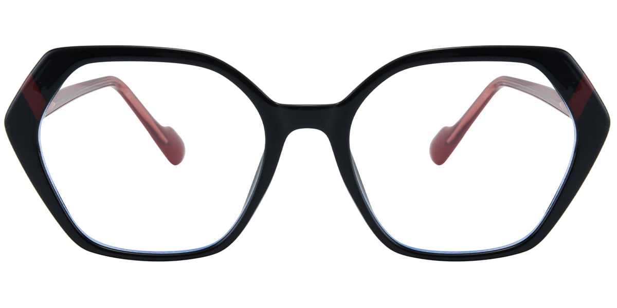 Acetate Geometric Reading Glasses black