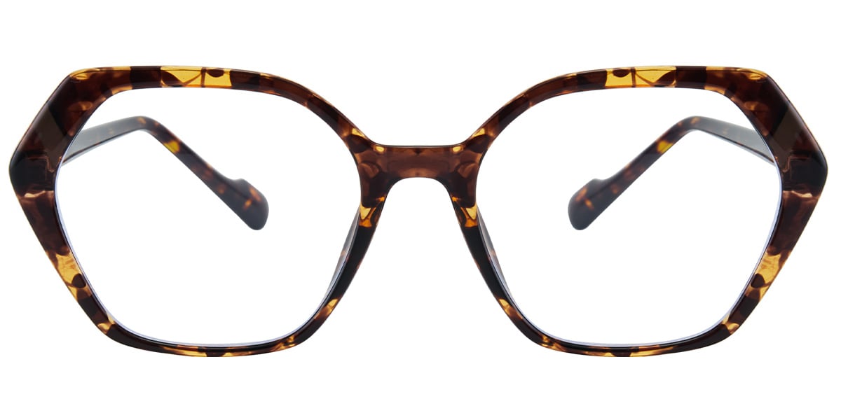 Acetate Geometric Reading Glasses tortoiseshell