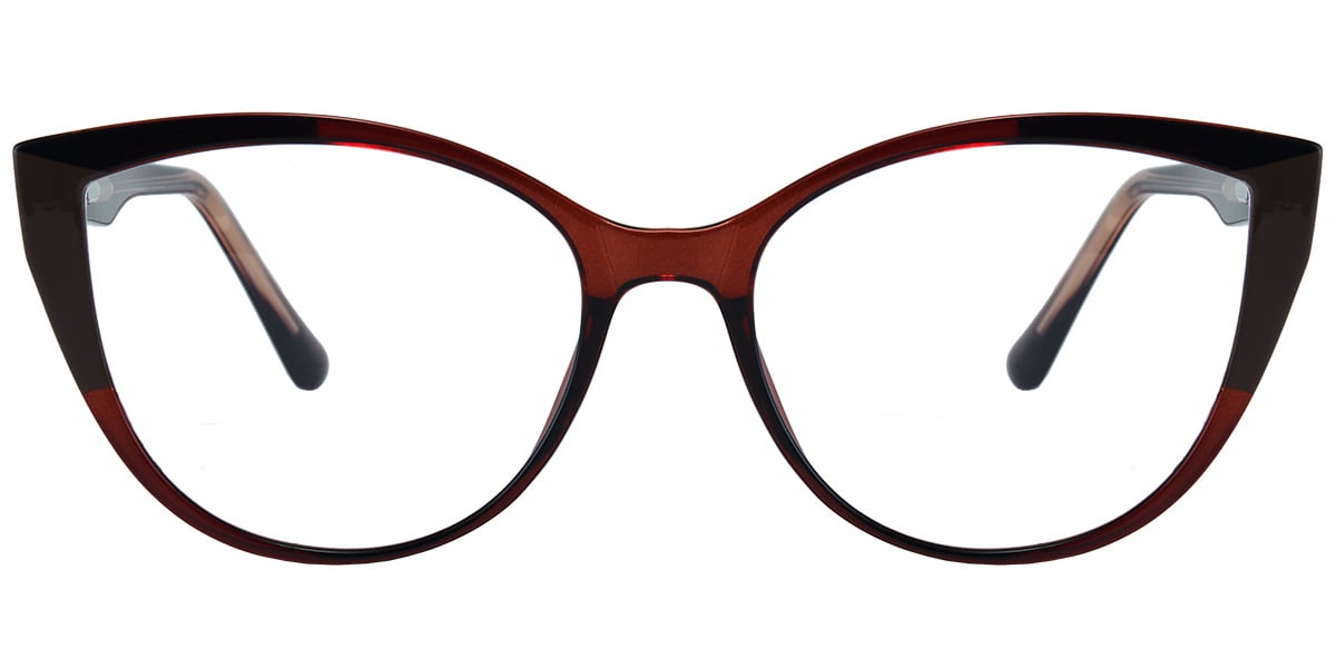 Acetate Square Reading Glasses pattern-brown