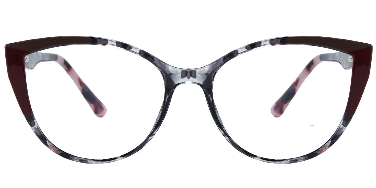 Acetate Square Reading Glasses pattern-grey