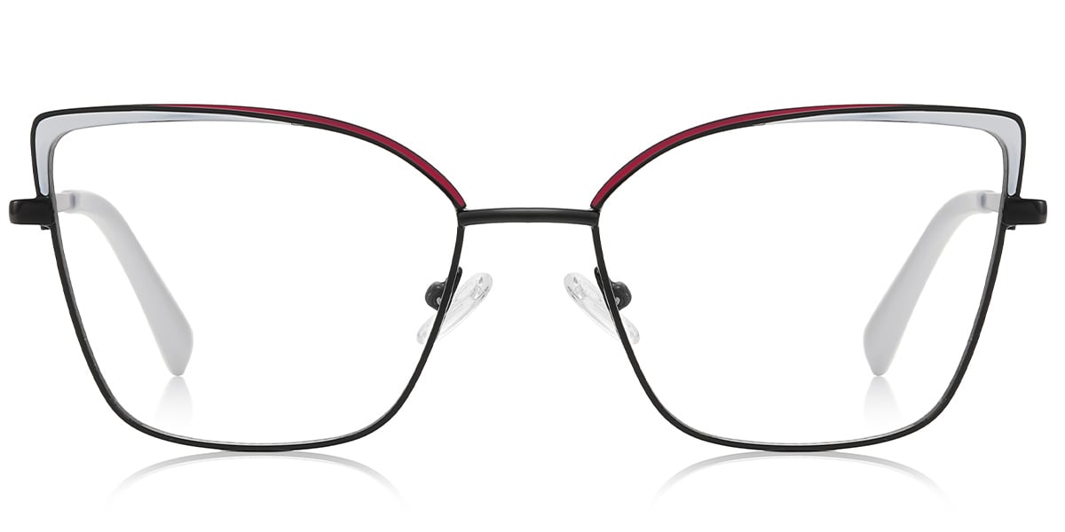 Square Reading Glasses black-white