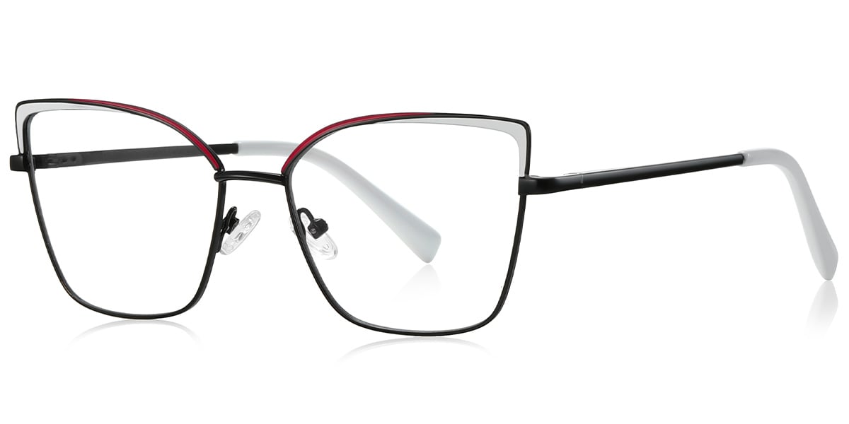 Square Reading Glasses black-white