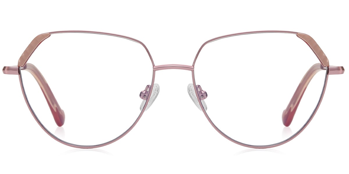 Geometric Reading Glasses pattern-pink