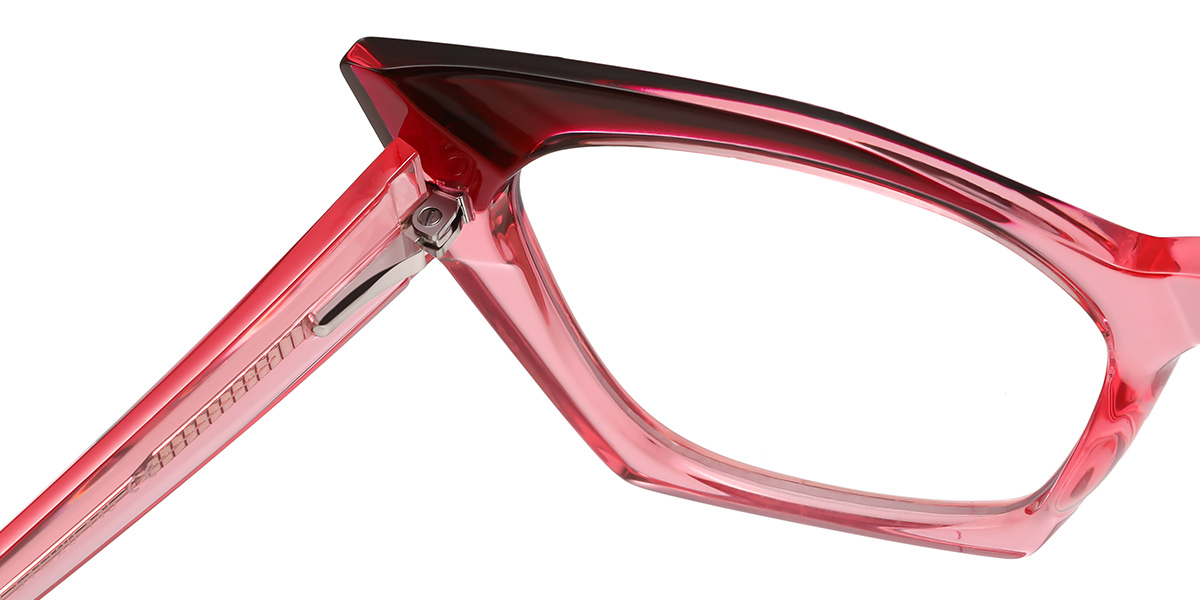 Square Reading Glasses pattern-red