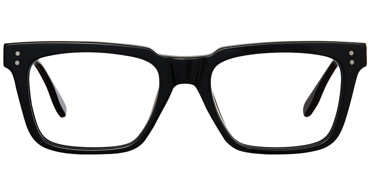 Acetate Rectangle Reading Glasses bright_black