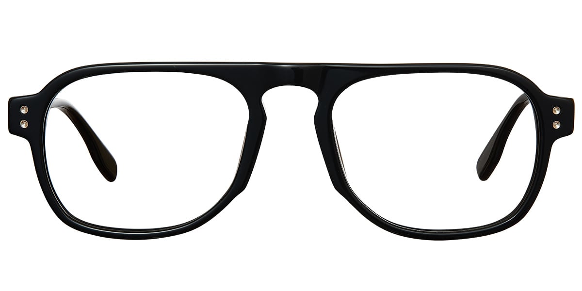 Acetate Square Reading Glasses bright_black