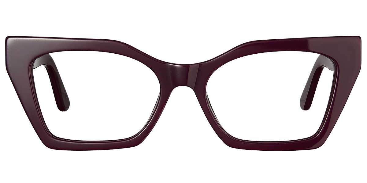 Acetate Geometric Reading Glasses purple